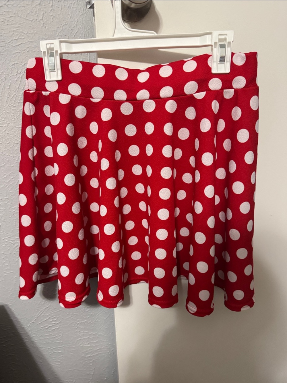 Red Polka Dot Mini Skirt - Women's